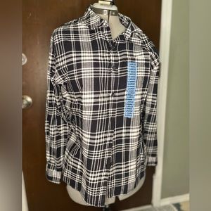 GAP Boyfriend Flannel top. Long-sleeved. NWT